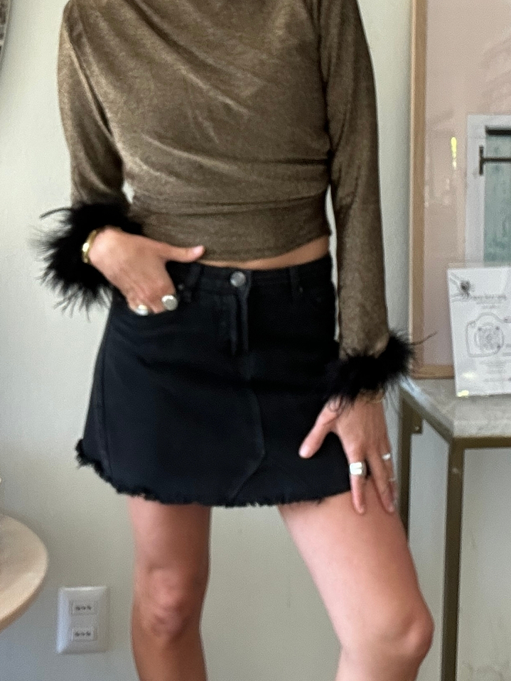 Mini Jeans Negra Talla S Index 1