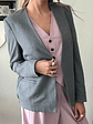 Chaqueta Blazer Gris Talla M Alaniz - thumbnail 1