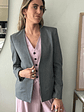 Chaqueta Blazer Gris Talla M Alaniz - thumbnail 3