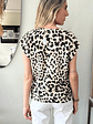Polera Escote Cruzado Cheeta Talla M Zara - Miniatura 3