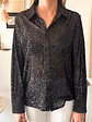 Blusa Negra Lentejuelas Talla M Rossamola - thumbnail 4