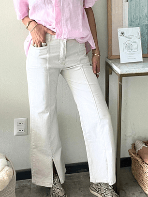 Pantalones Jeans Blanco Invierno / Crudos Talla 36 Non