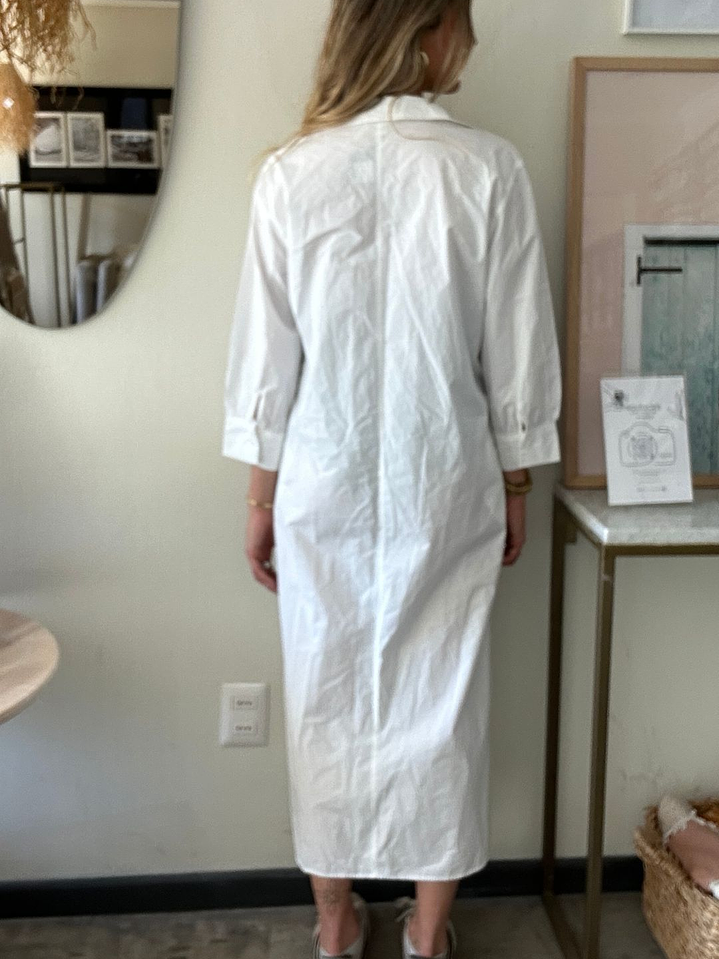 Vestido Blusón Blanco Talla S H&M  2