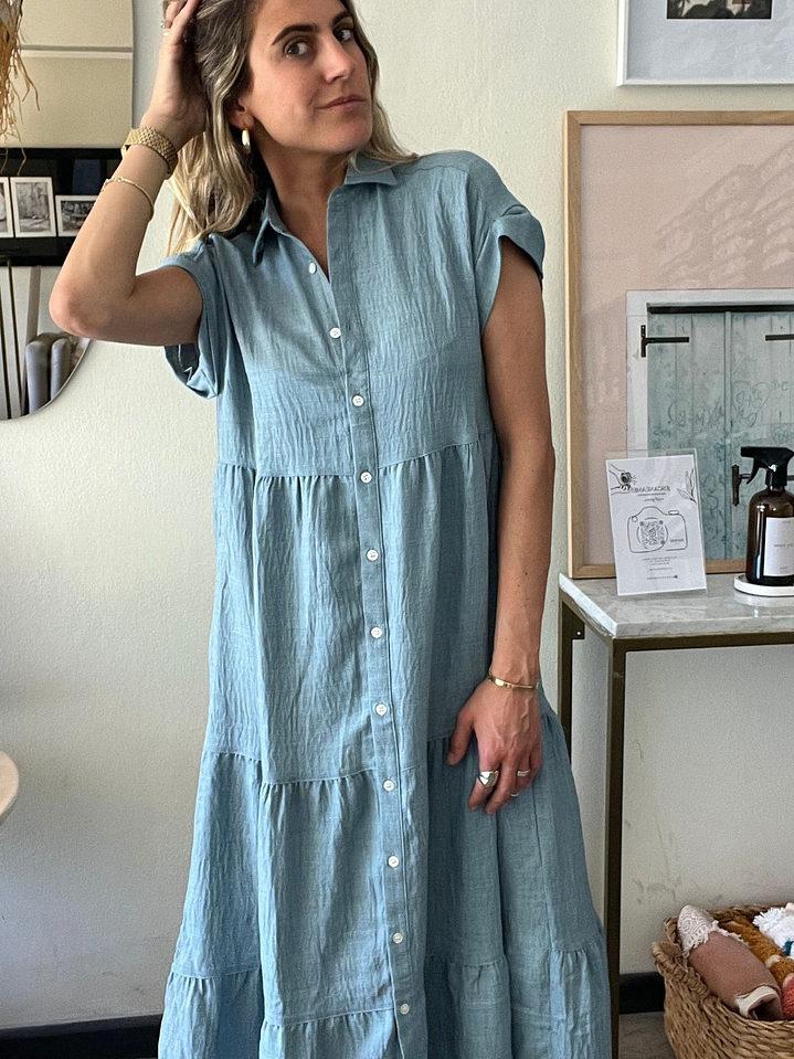 Vestido Verde Petroleo Vuelso Talla XS Max Studio London 4