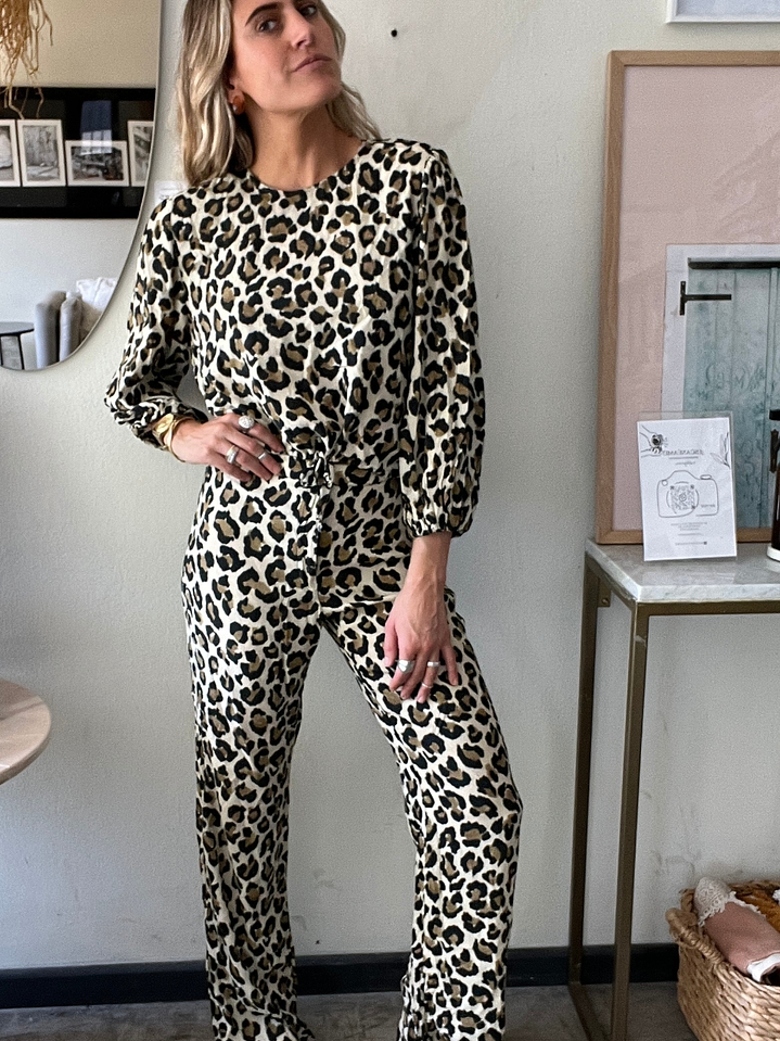 Conjunto Cheeta Blusa talla M Y Pantalón talla S Zara 1