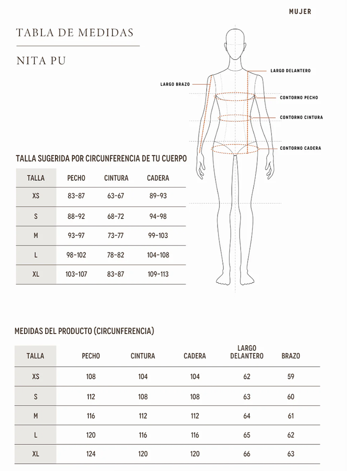 Chaqueta Parka Negra Nita PU Reciclada Talla S Wild Lama 5