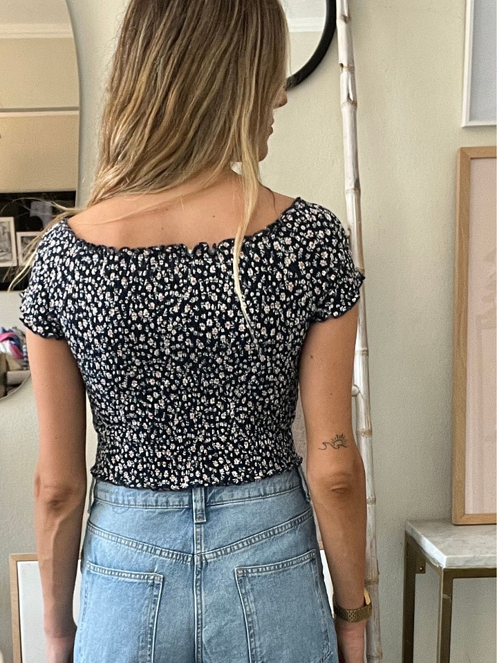 Polera Elasticada Florcitas Talla 16 ELV 2