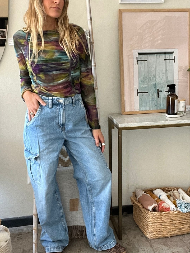 Pantalones Jeans tIRO alto Wide Leg Talla 36 H&M 1