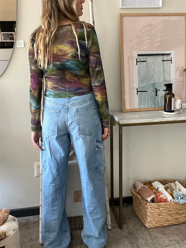 Pantalones Jeans tIRO alto Wide Leg Talla 36 H&M 2