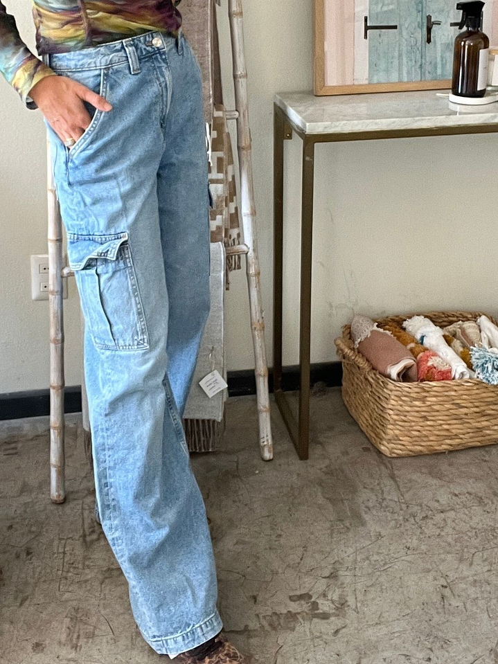 Pantalones Jeans tIRO alto Wide Leg Talla 36 H&M 3