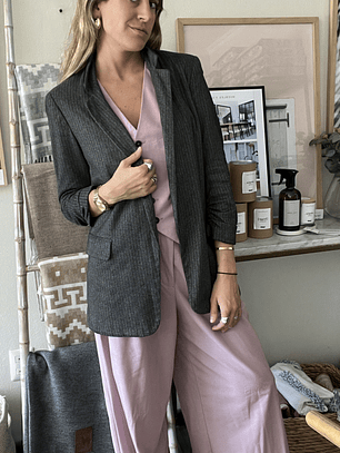 Blazer Gris Talla S Zara