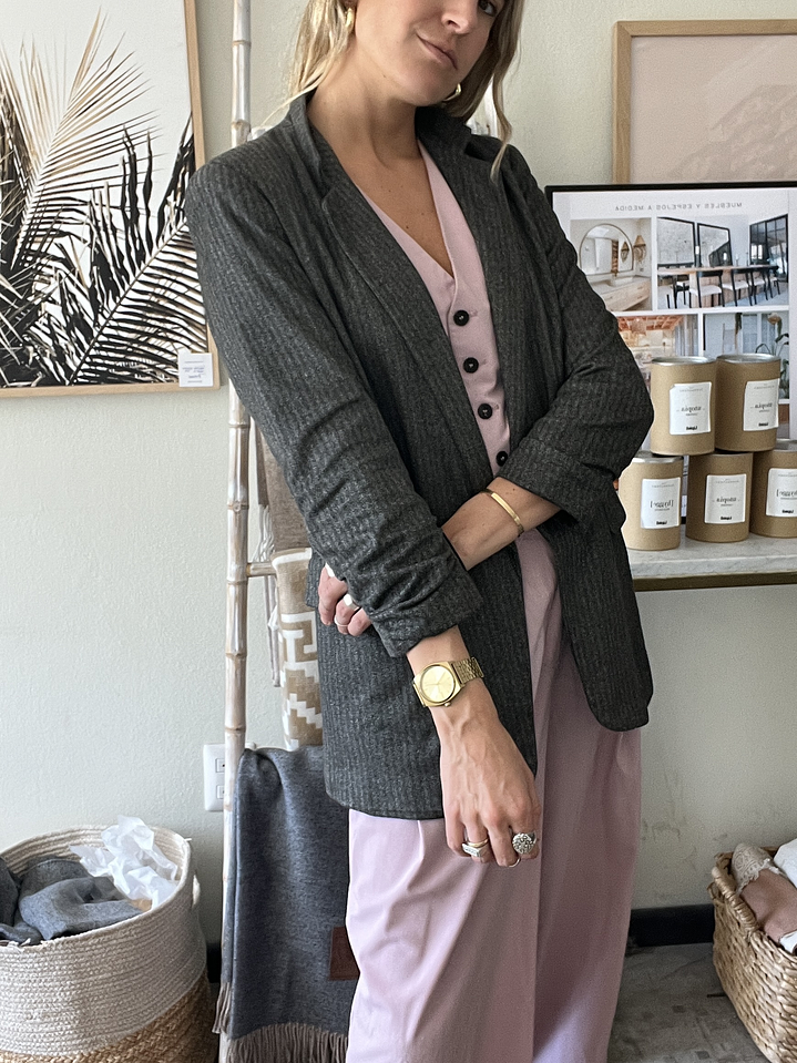 Blazer Gris Talla S Zara 2