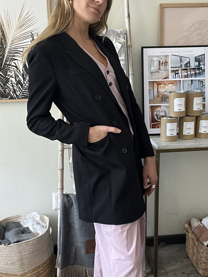 Blazer Negro Talla M H&M 4