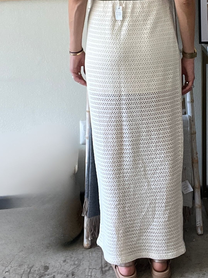 Pollera Tubo Boho Blanco Invierno Talla S Index 3