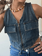Top Vest de Jeans Con Etiqueta Talla M Sybilla - Miniatura 3