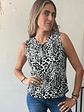 Polera Sin Mangas Print Black And Wite Talla M ASH - Miniatura 1