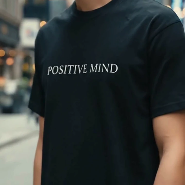 Camiseta Streetwear Oversized Negra 260g - Positive Mind 2