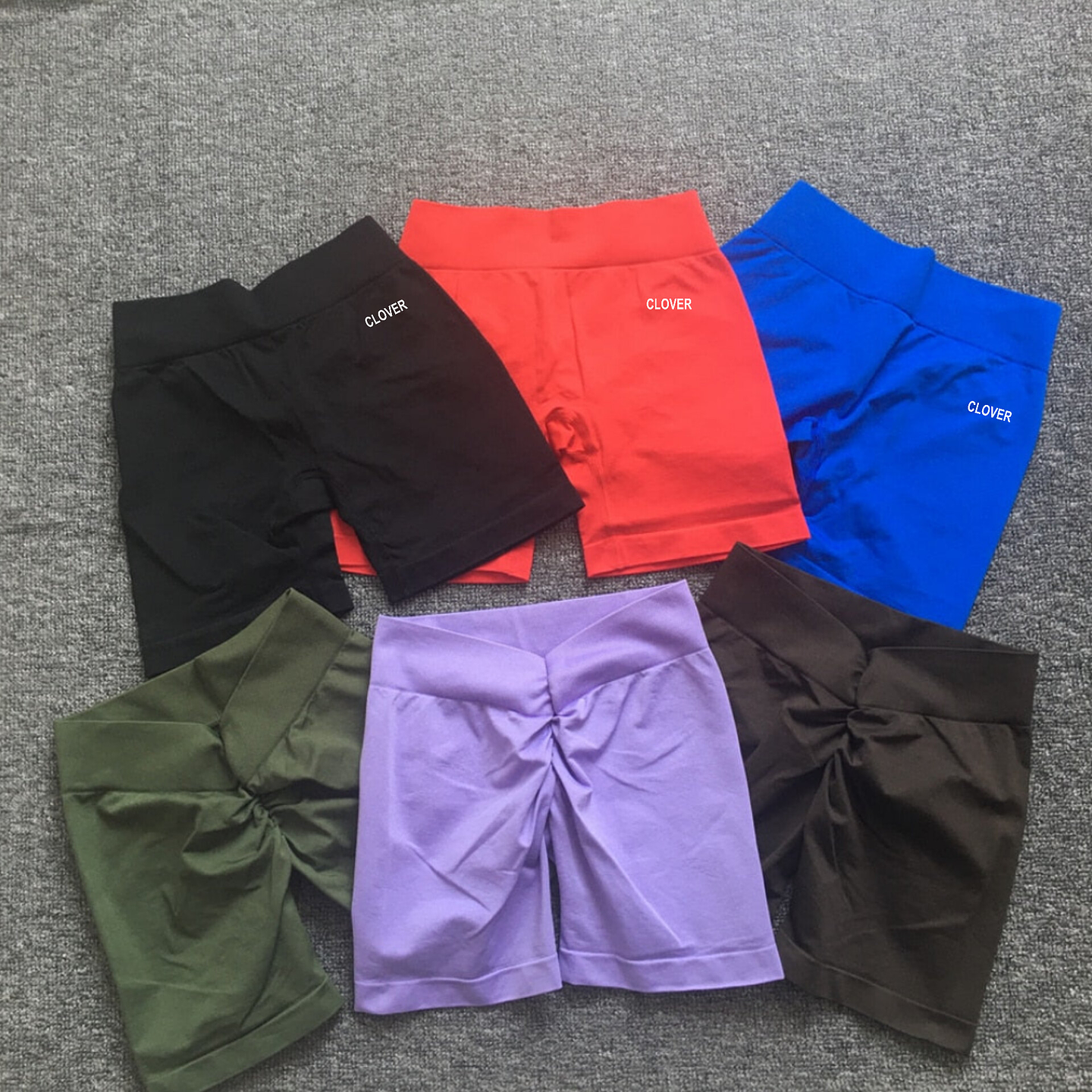 Short unicolor corte en cintura en V atrás profundo 5