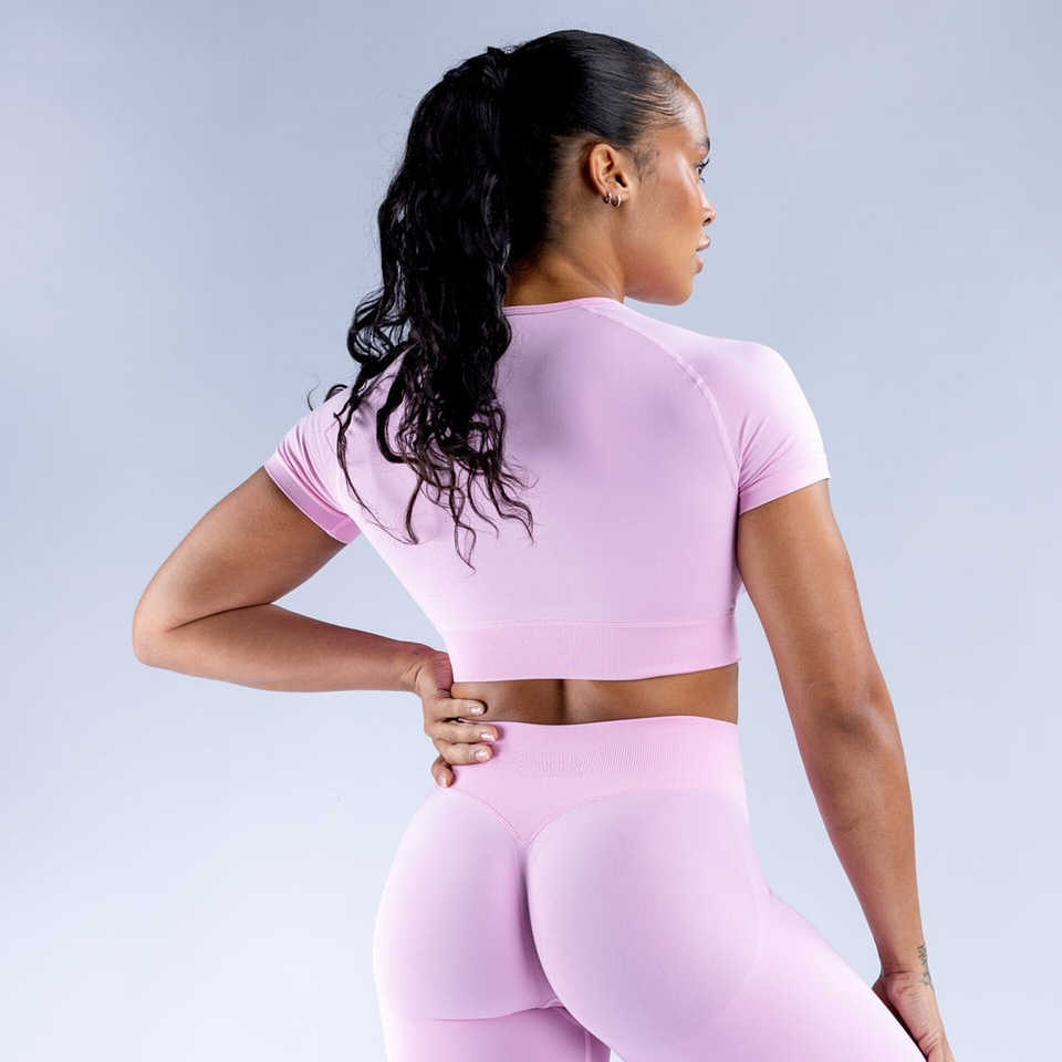 Peach - T-shirt crop top manga corta 7