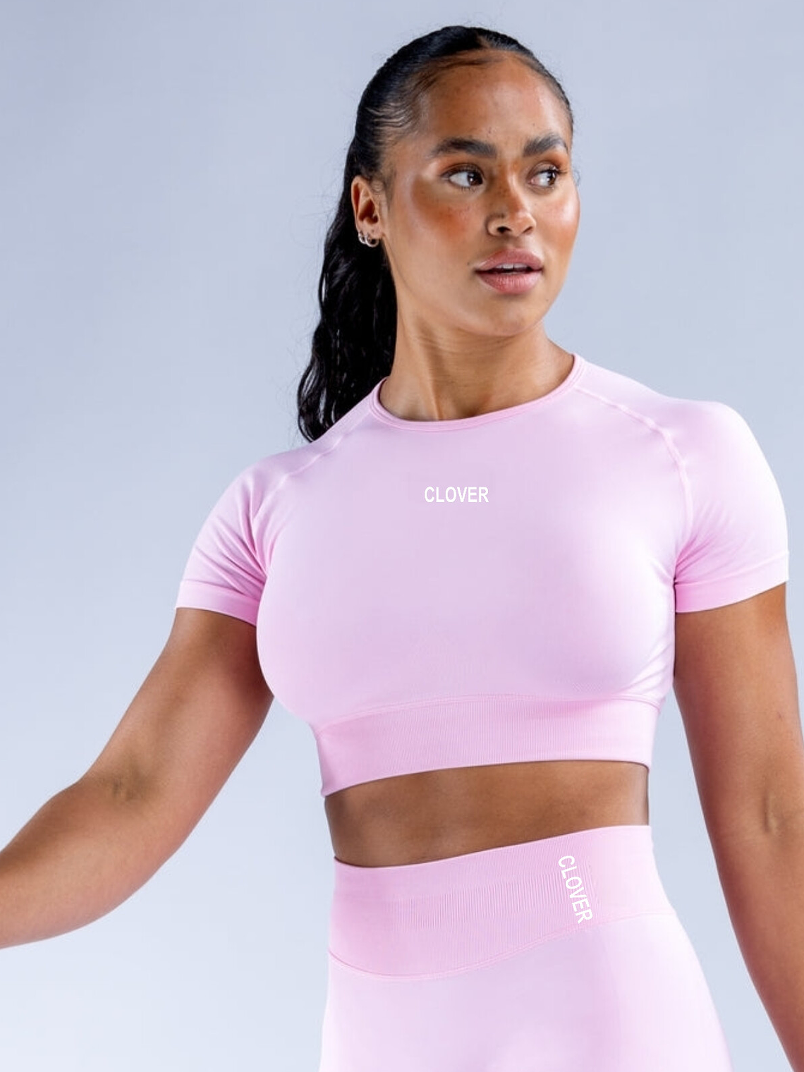 Peach - T-shirt crop top manga corta 9