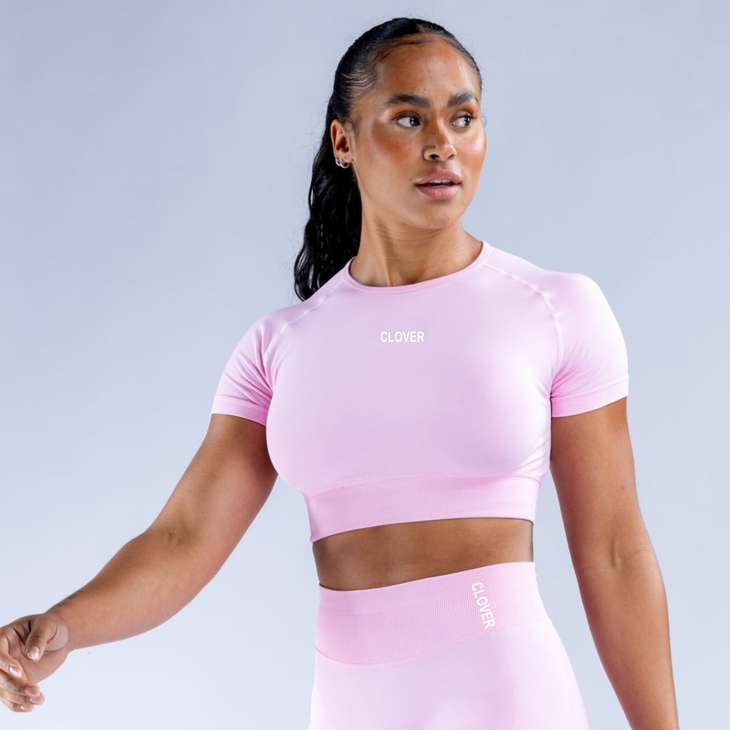 Peach - T-shirt crop top manga corta 9