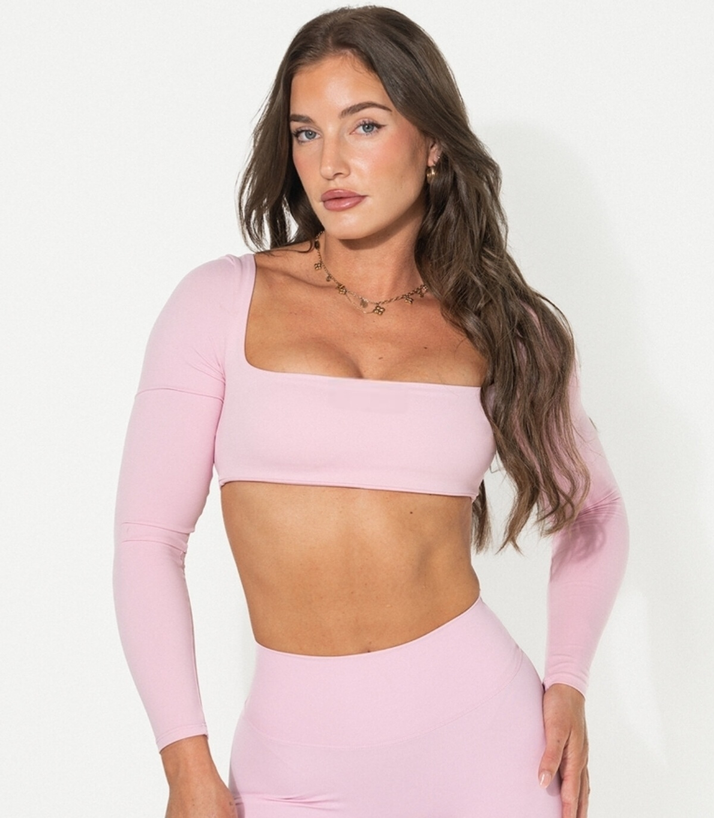 Sky -  Top manga larga cuello cuadrado 2