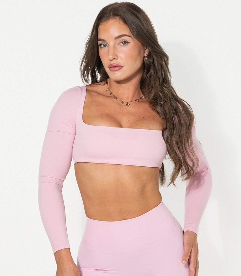 Sky -  Top manga larga cuello cuadrado 2