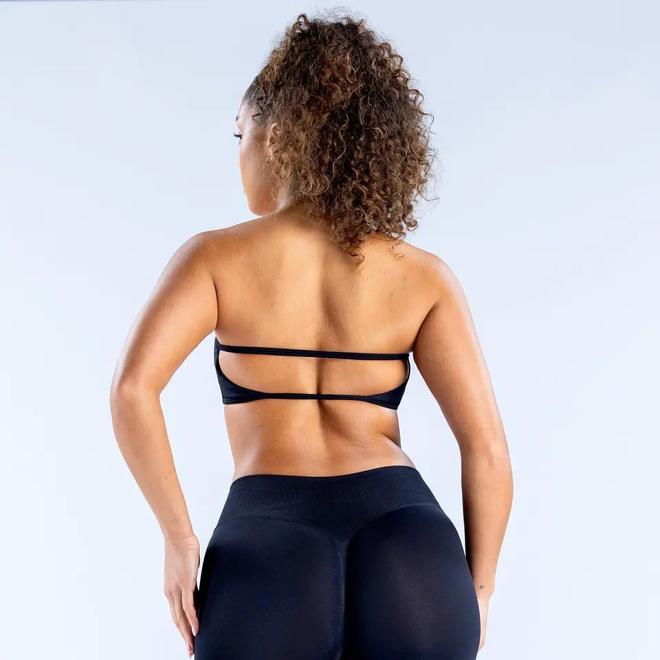 Peach - Bandeau Top Backless Fit 2