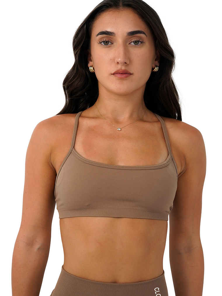 Peach - Sport bra flex tiras removibles 14