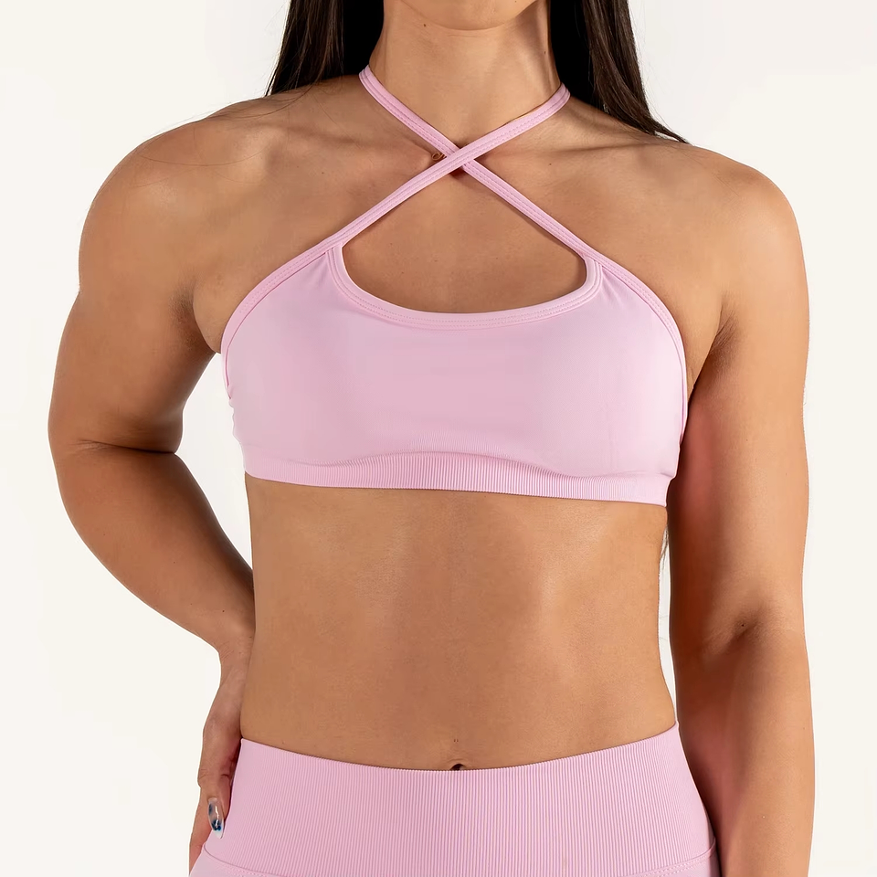Peach - Sport bra flex tiras removibles 3