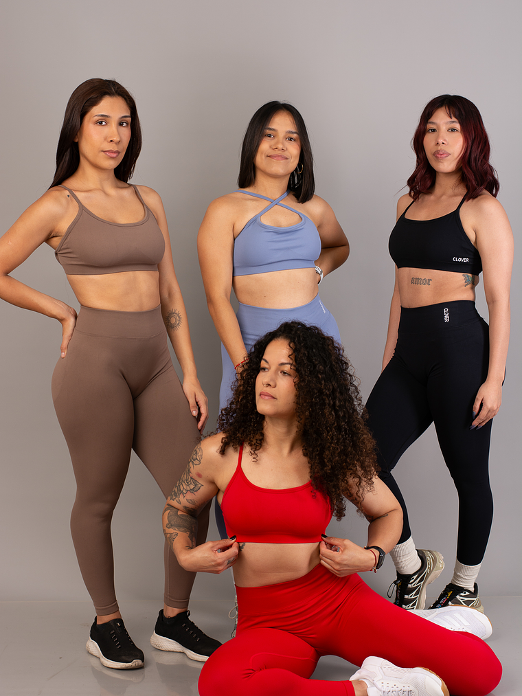 Peach - Leggin corte en V 1