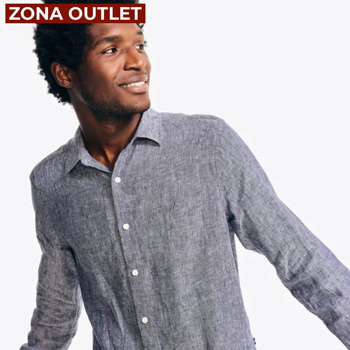 Camisa Hombre de Lino Nautica 2