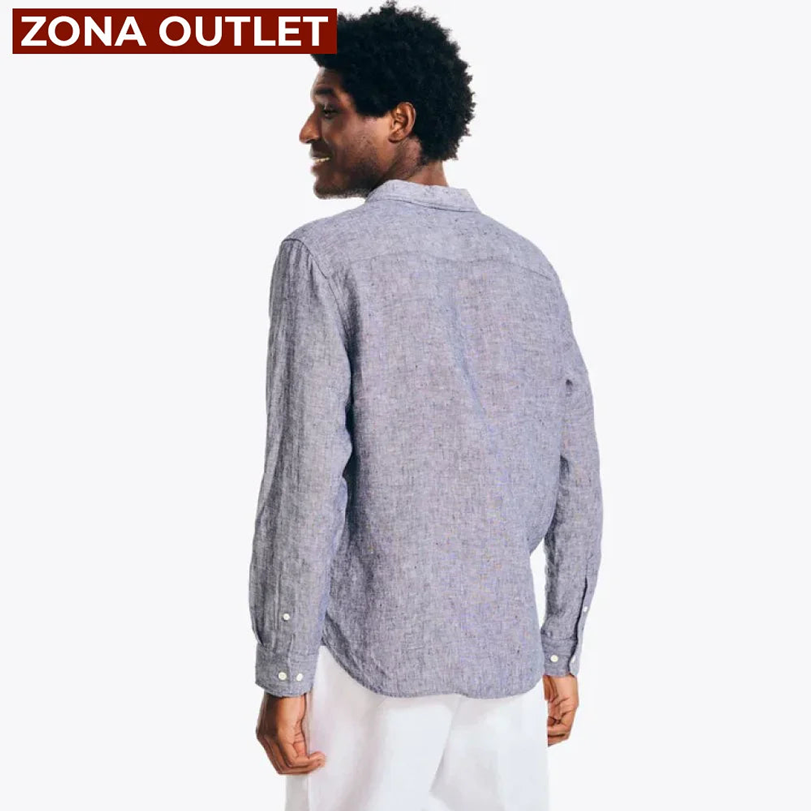 Camisa Hombre de Lino Nautica 3