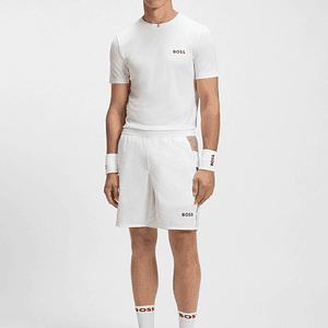 SHORTS DEPORTIVOS DE TENIS EN TEJIDO ELÁSTICO CON CONTROL DE LA HUMEDAD SHORTS REGULAR FIT HOMBRE