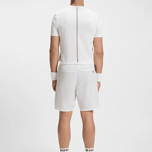 SHORTS DEPORTIVOS DE TENIS EN TEJIDO ELÁSTICO CON CONTROL DE LA HUMEDAD SHORTS REGULAR FIT HOMBRE