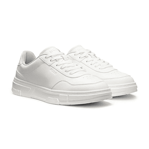 TENIS DE PIEL SINTÉTICA CON DETALLES DE ZIGZAG TENIS HOMBRE