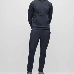 BUZO REGULAR FIT DE PUNTO GUATEADO EN VERTICAL HOMBRE