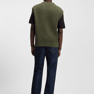 BUZO DE PUNTO RELAXED FIT CON BOLSILLO EN EL PECHO SUETÉR RELAXED FIT HOMBRE