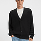 BUZO RELAXED FIT CON ESTRUCTURA DE CANALÉ CARDIGAN RELAXED FIT HOMBRE - Miniatura 4