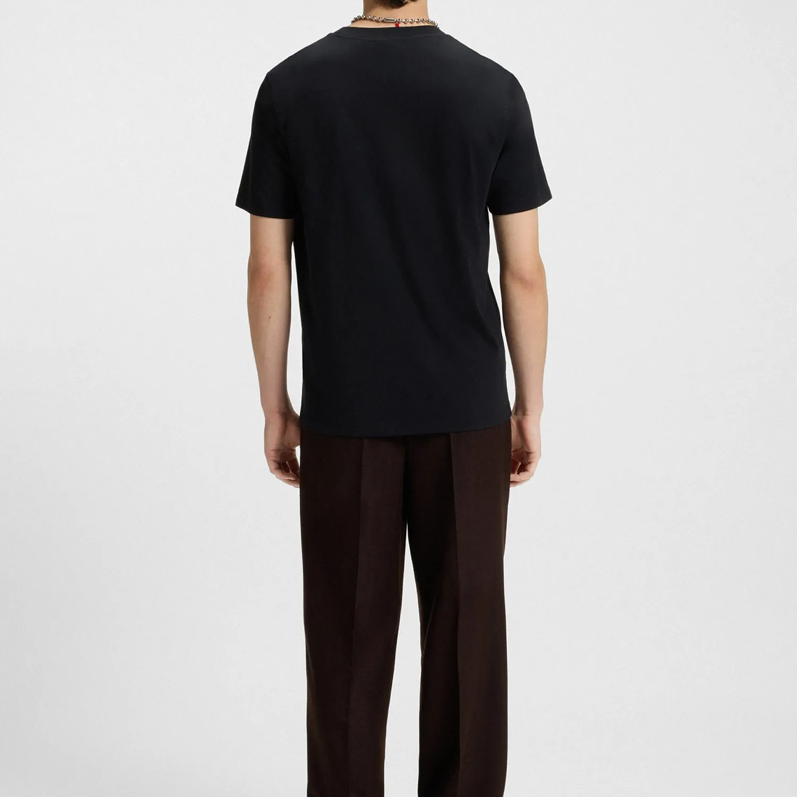 CAMISETA DE PUNTO DE ALGODÓN CON ILUSTRACIÓN DE LABIOS PLAYERA REGULAR FIT HOMBRE 3