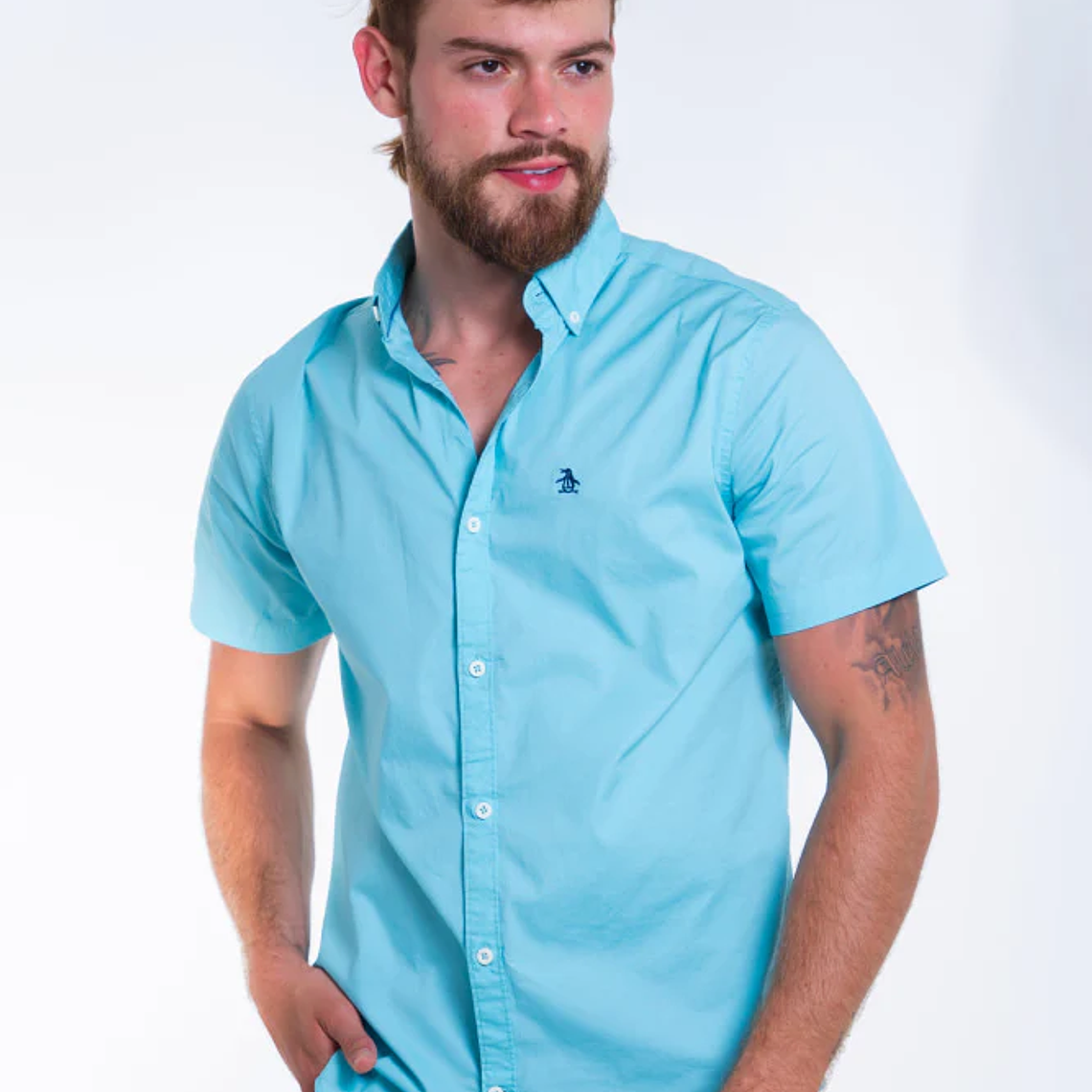 Camisa Hombre Manga Corta Penguin 1