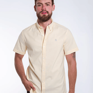 Camisa Hombre Manga Corta Penguin Oxford