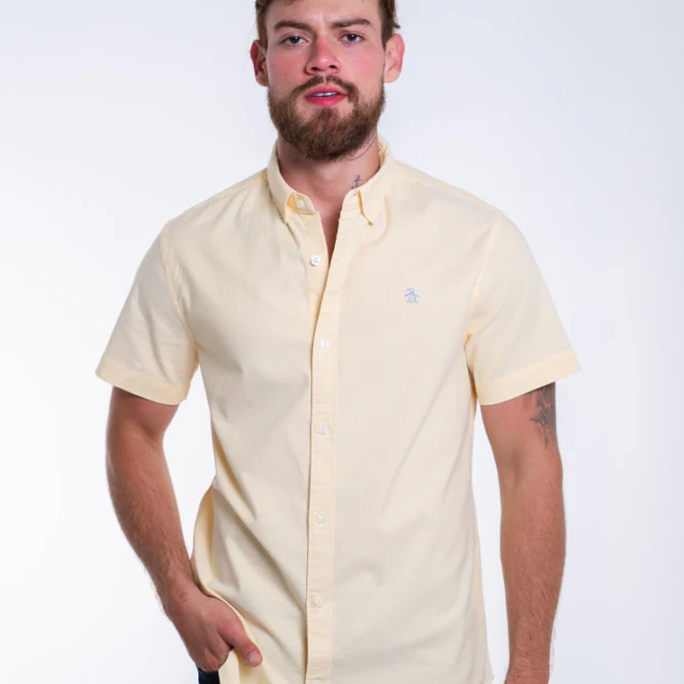 Camisa Hombre Manga Corta Penguin Oxford 2