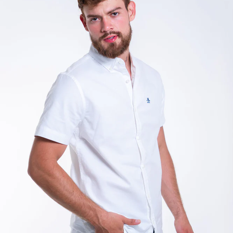 Camisa Hombre Manga Corta Penguin Oxford 3