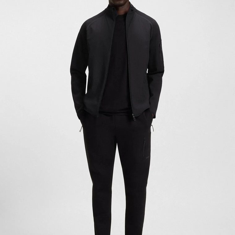 SUDADERA REGULAR FIT CON CREMALLERA Y DETALLES REFLECTANTES DECORATIVOS SUDADERA REGULAR FIT HOMBRE 1