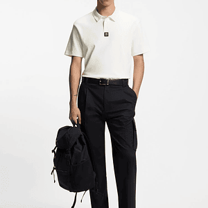 POLO DE PIQUÉ DE ALGODÓN CON MONOGRAMA DOUBLE B POLO REGULAR FIT HOMBRE