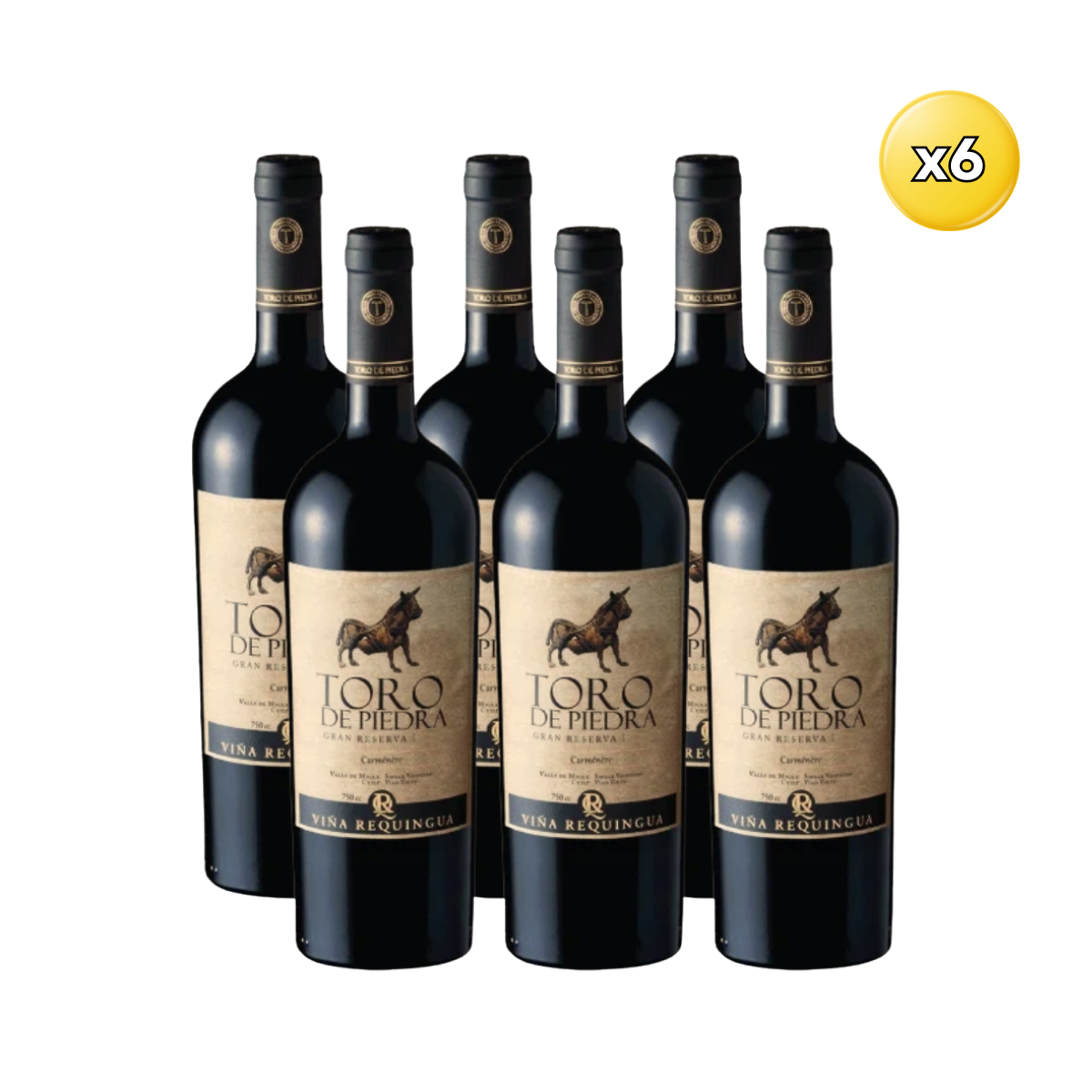 Toro de Piedra Gran Reserva Carmenere - Caja 6 Unidades 1