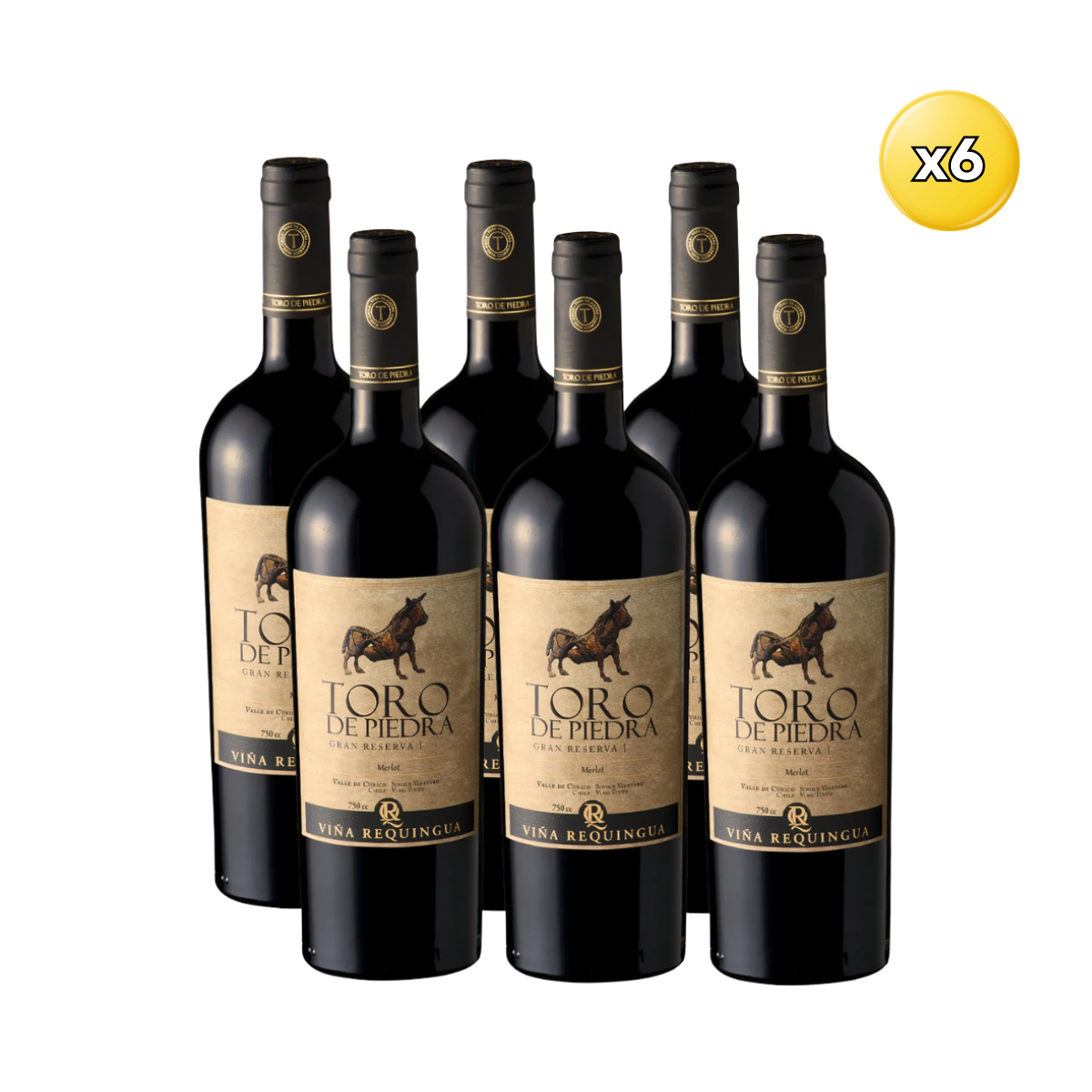 Toro de Piedra Gran Reserva Merlot - Caja 6 Unidades 1