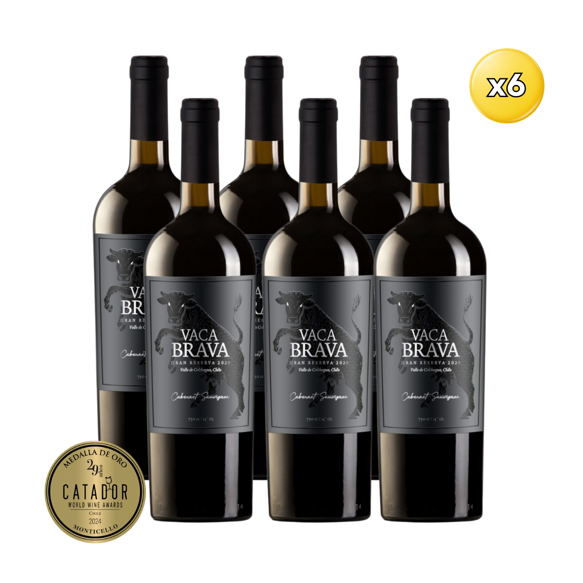 Vaca Brava Gran Reserva Cabernet Sauvignon - Caja 6 Unidades 1