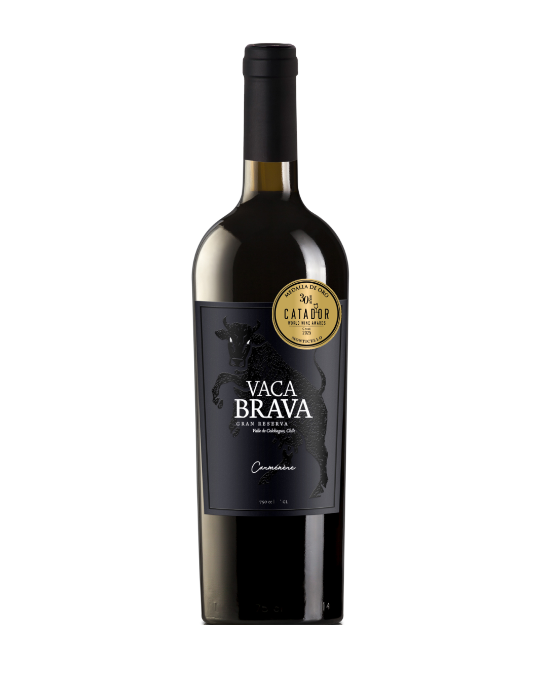 BOTELLA VACA BRAVA GRAN RESERVA CARMENERE 1